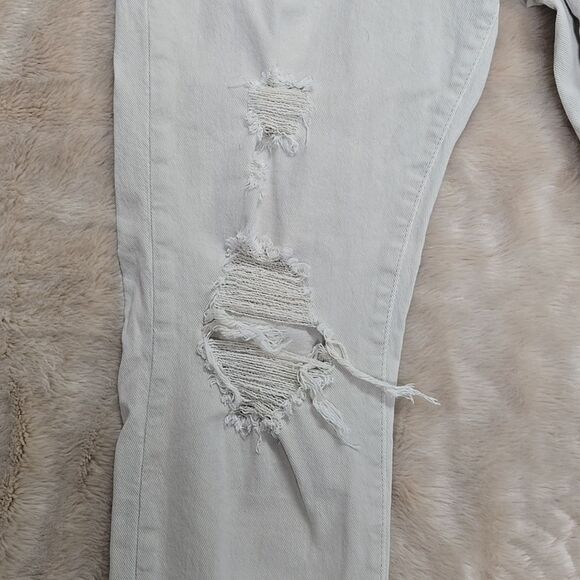 AMERICAN EAGLE AIRFLEX 360 TAN DISTRESSED JEANS, SIZE 33x32 - Picture 6 of 9